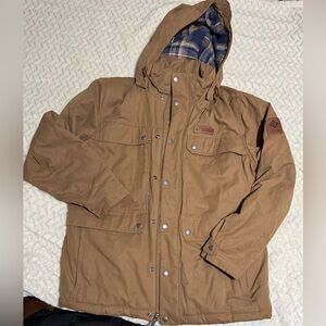 Columbia Tan Hooded Field Jacket